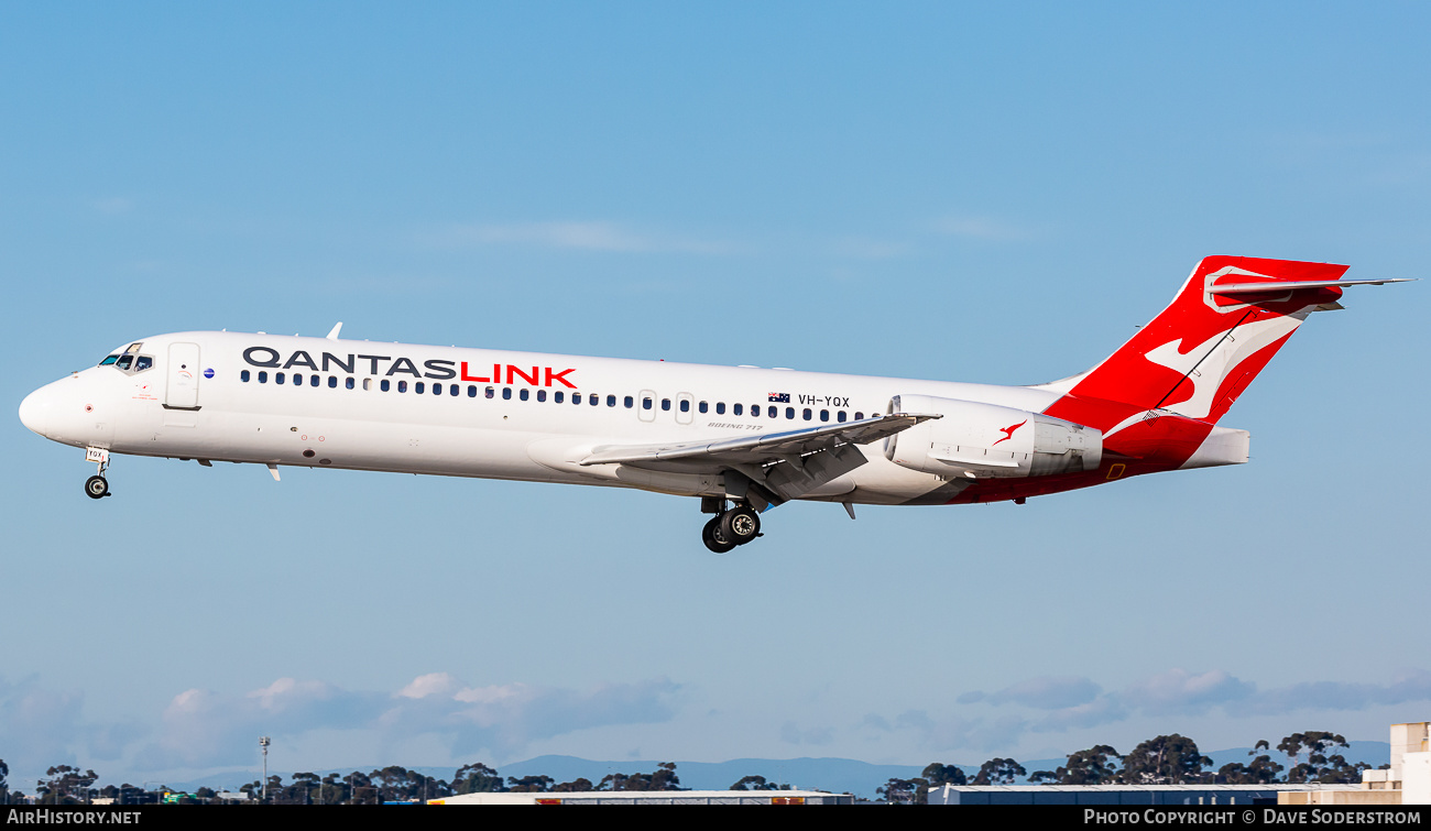 Aircraft Photo of VH-YQX | Boeing 717-2K9 | QantasLink | AirHistory.net #635851