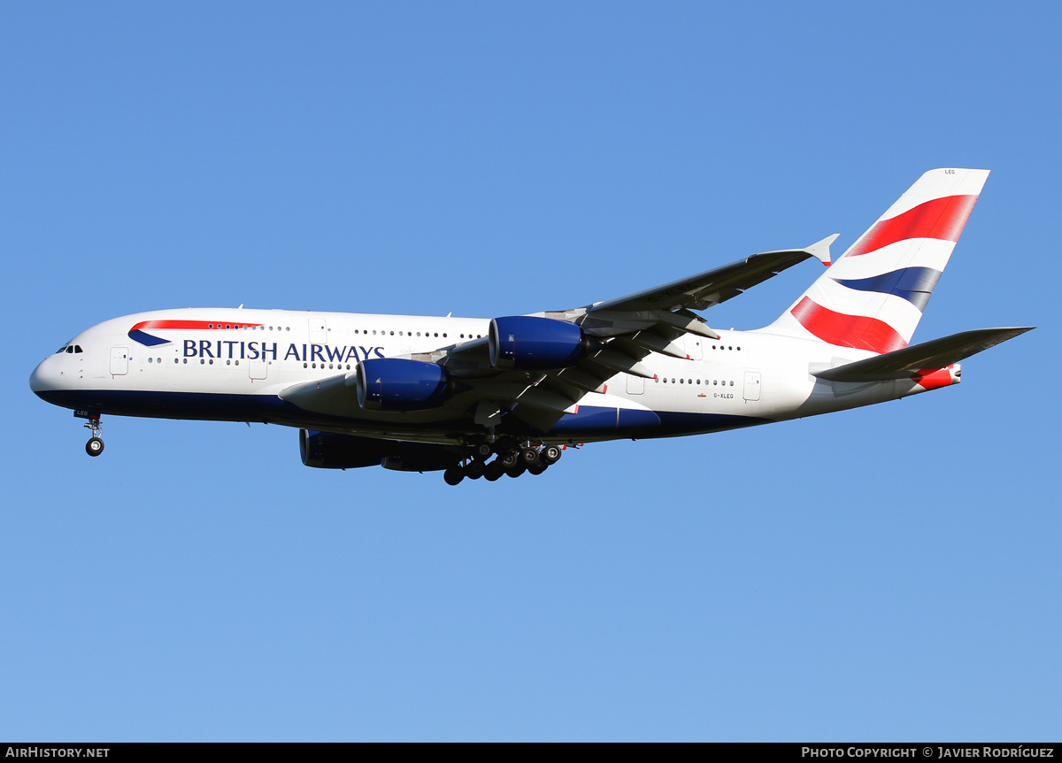 Aircraft Photo of G-XLEG | Airbus A380-841 | British Airways | AirHistory.net #635872