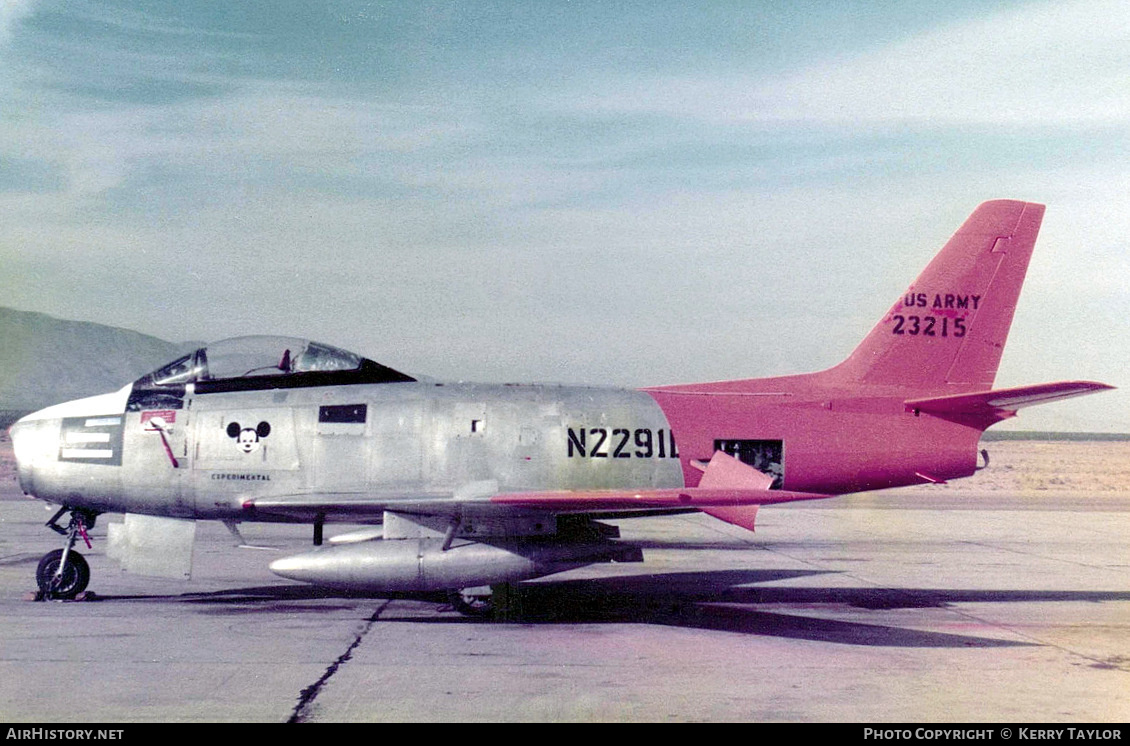 Aircraft Photo of N2291B / 23215 | Canadair CL-13A Sabre 5 | USA - Army | AirHistory.net #635911