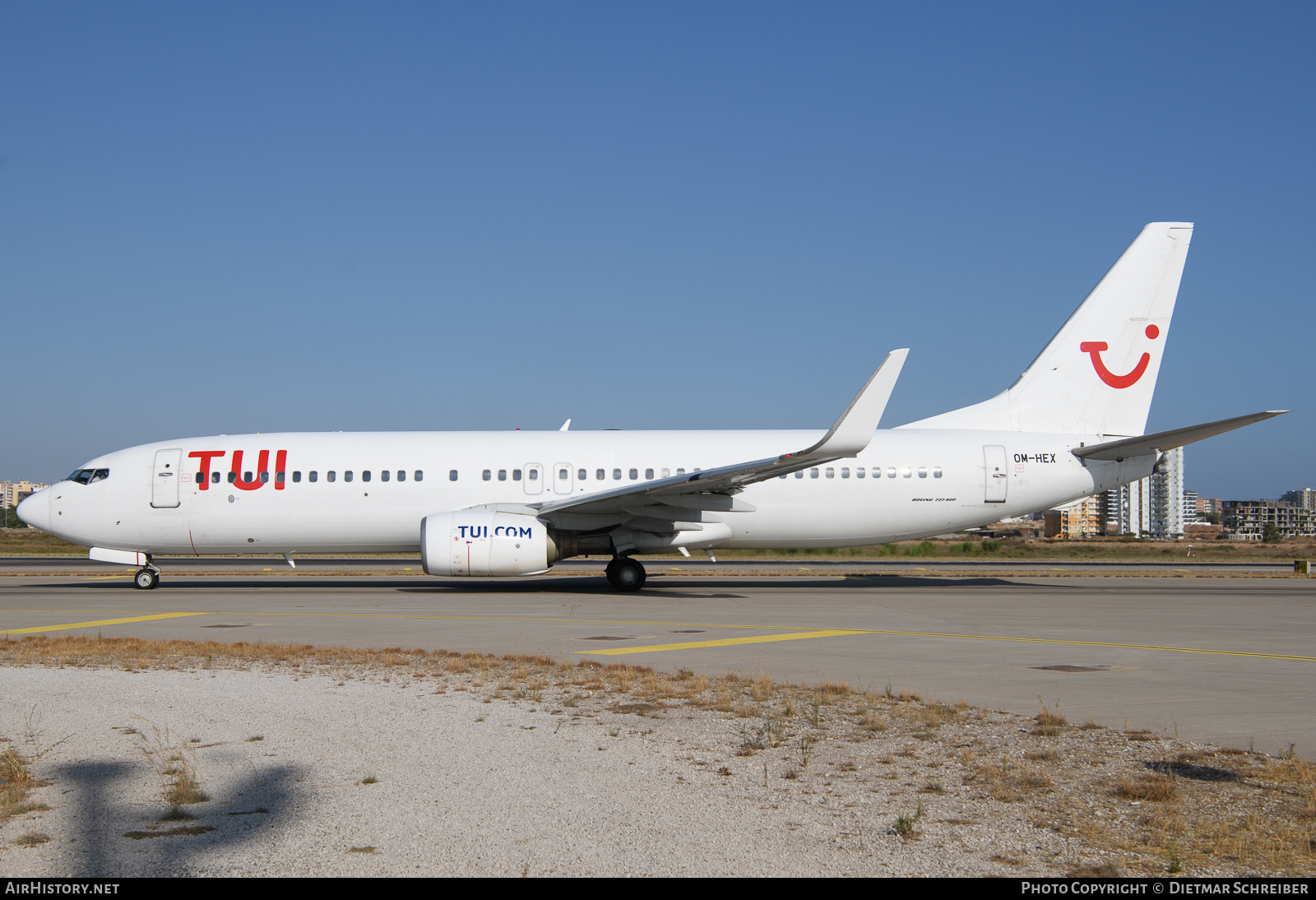 Aircraft Photo of OM-HEX | Boeing 737-81Q | TUI | AirHistory.net #635919