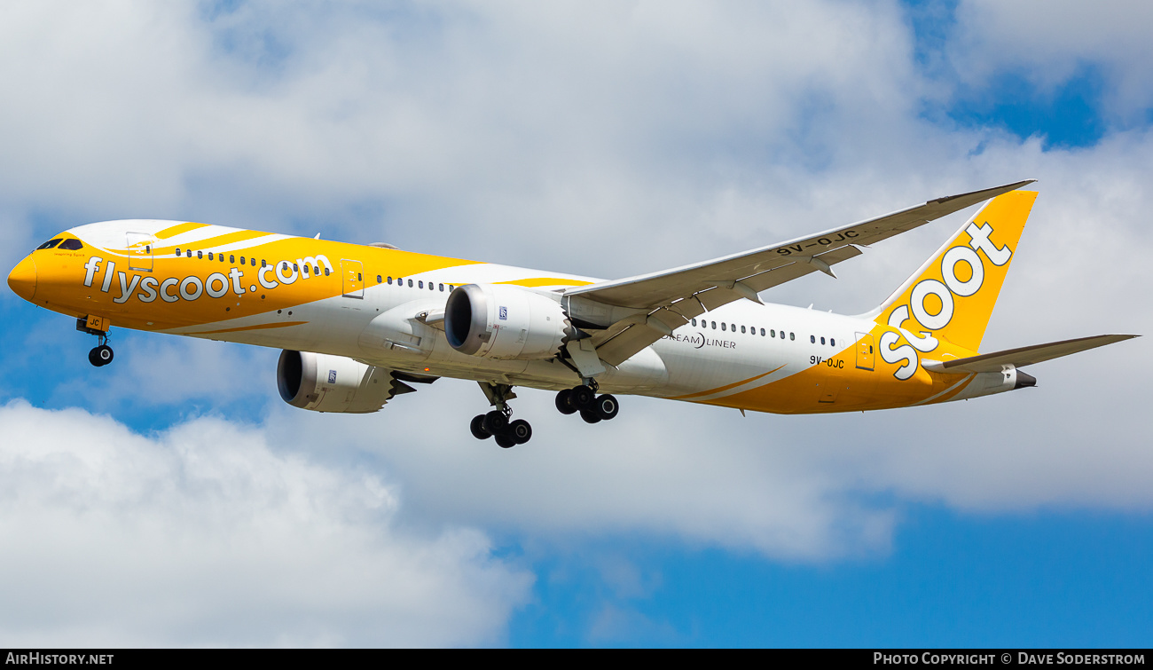 Aircraft Photo of 9V-OJC | Boeing 787-9 Dreamliner | Scoot | AirHistory.net #635972