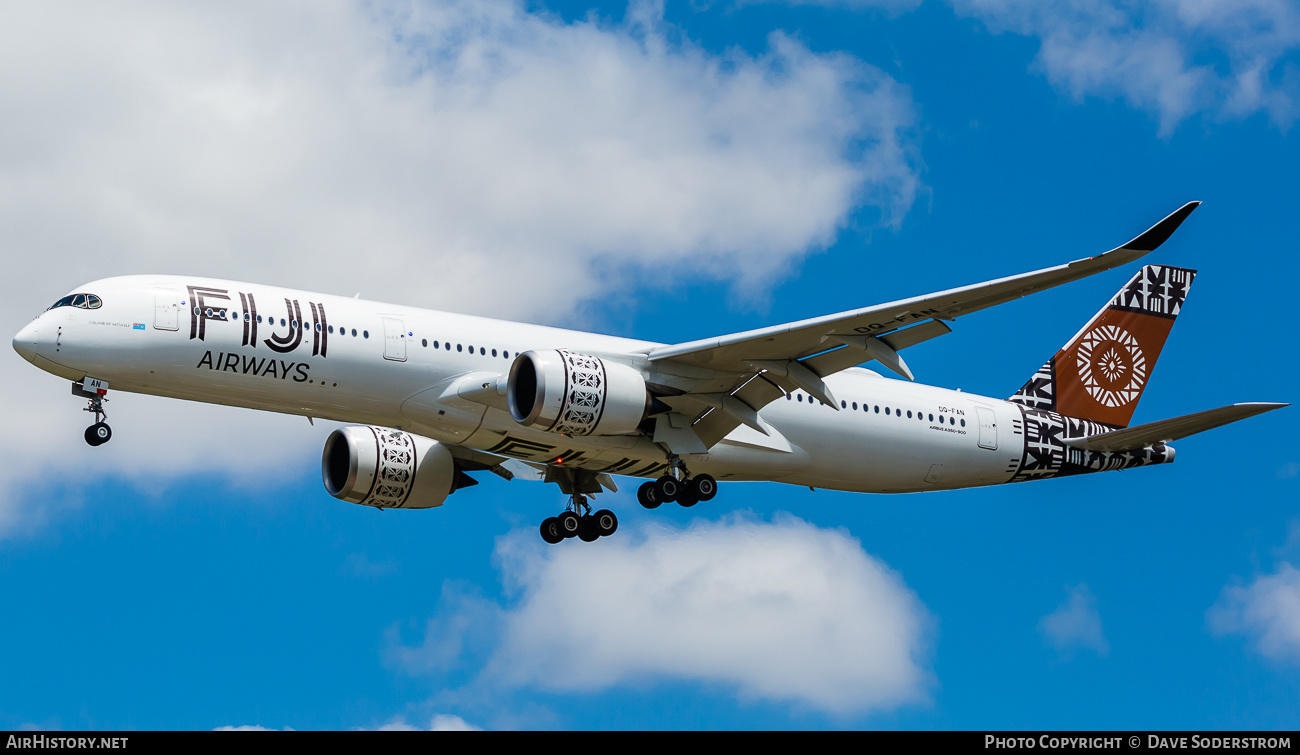 Aircraft Photo of DQ-FAN | Airbus A350-941 | Fiji Airways | AirHistory.net #635991