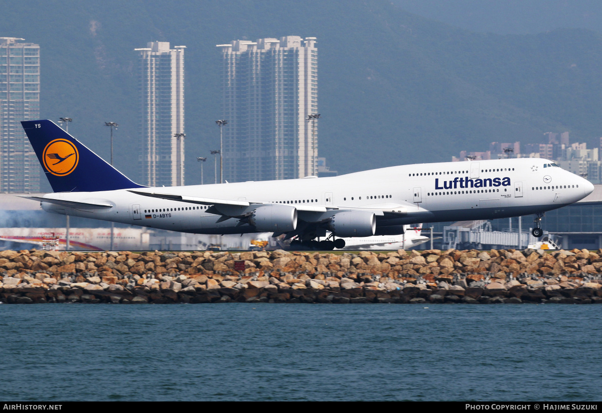 Aircraft Photo of D-ABYS | Boeing 747-830 | Lufthansa | AirHistory.net #636030