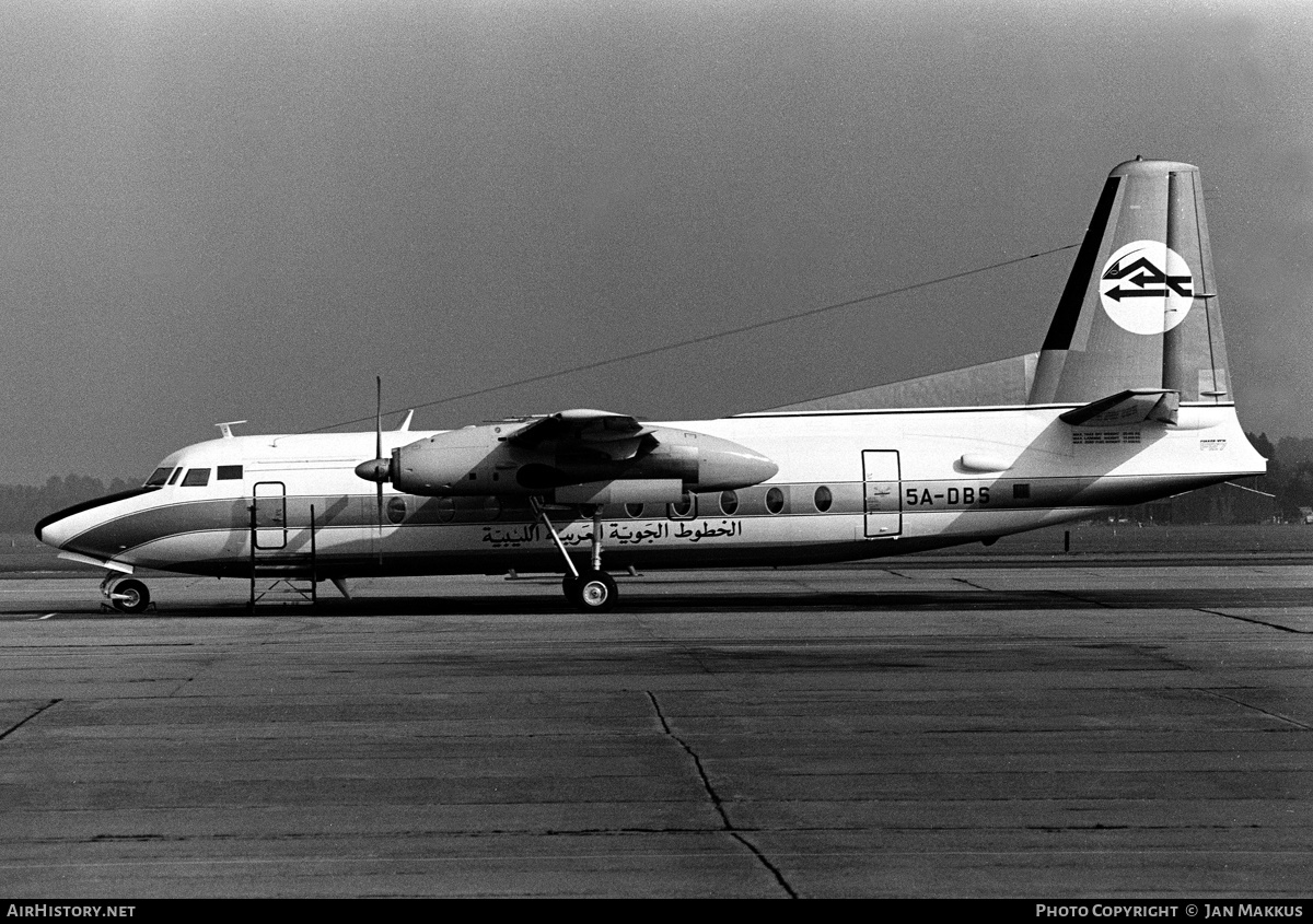 Aircraft Photo of 5A-DBS | Fokker F27-600 Friendship | Libyan Arab Airlines | AirHistory.net #636036