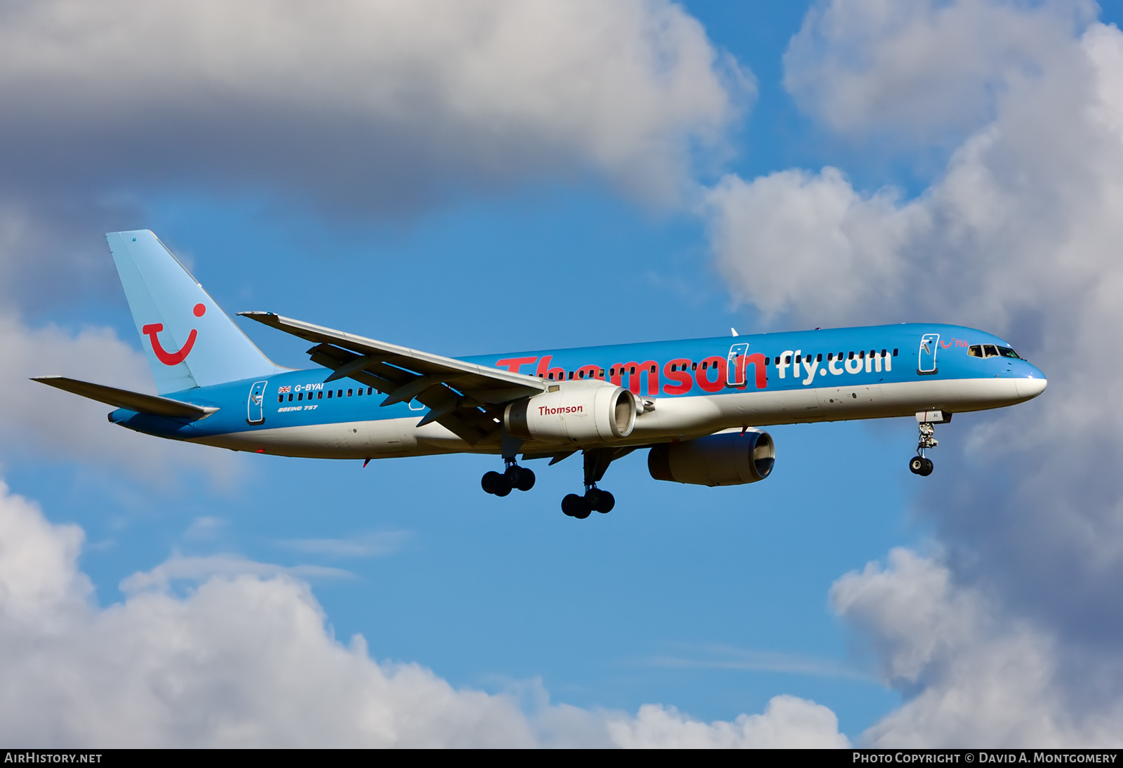 Aircraft Photo of G-BYAI | Boeing 757-204 | Thomsonfly | AirHistory.net #636041