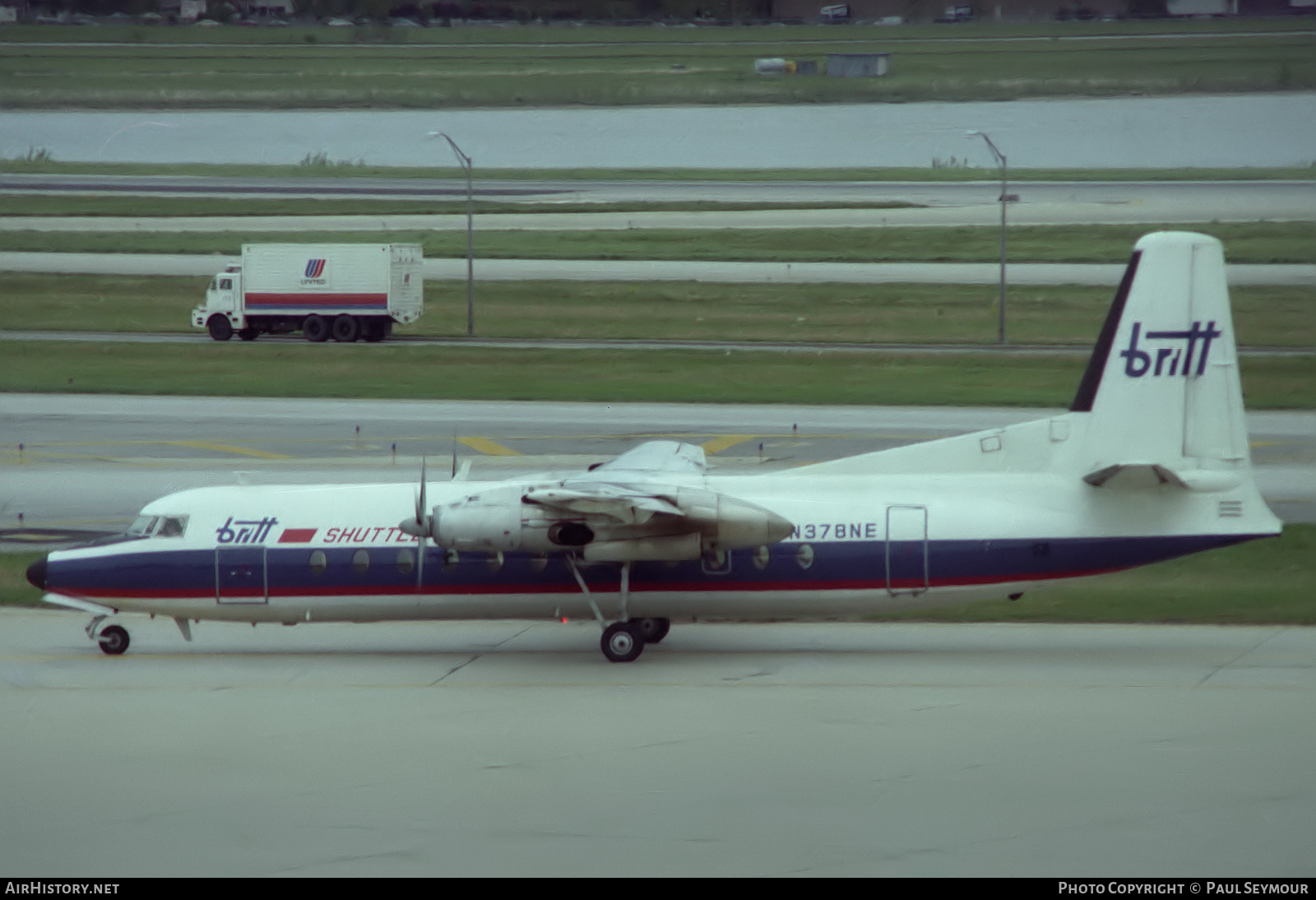 Aircraft Photo of N378NE | Fairchild Hiller FH-227C | Britt Airways | AirHistory.net #636063