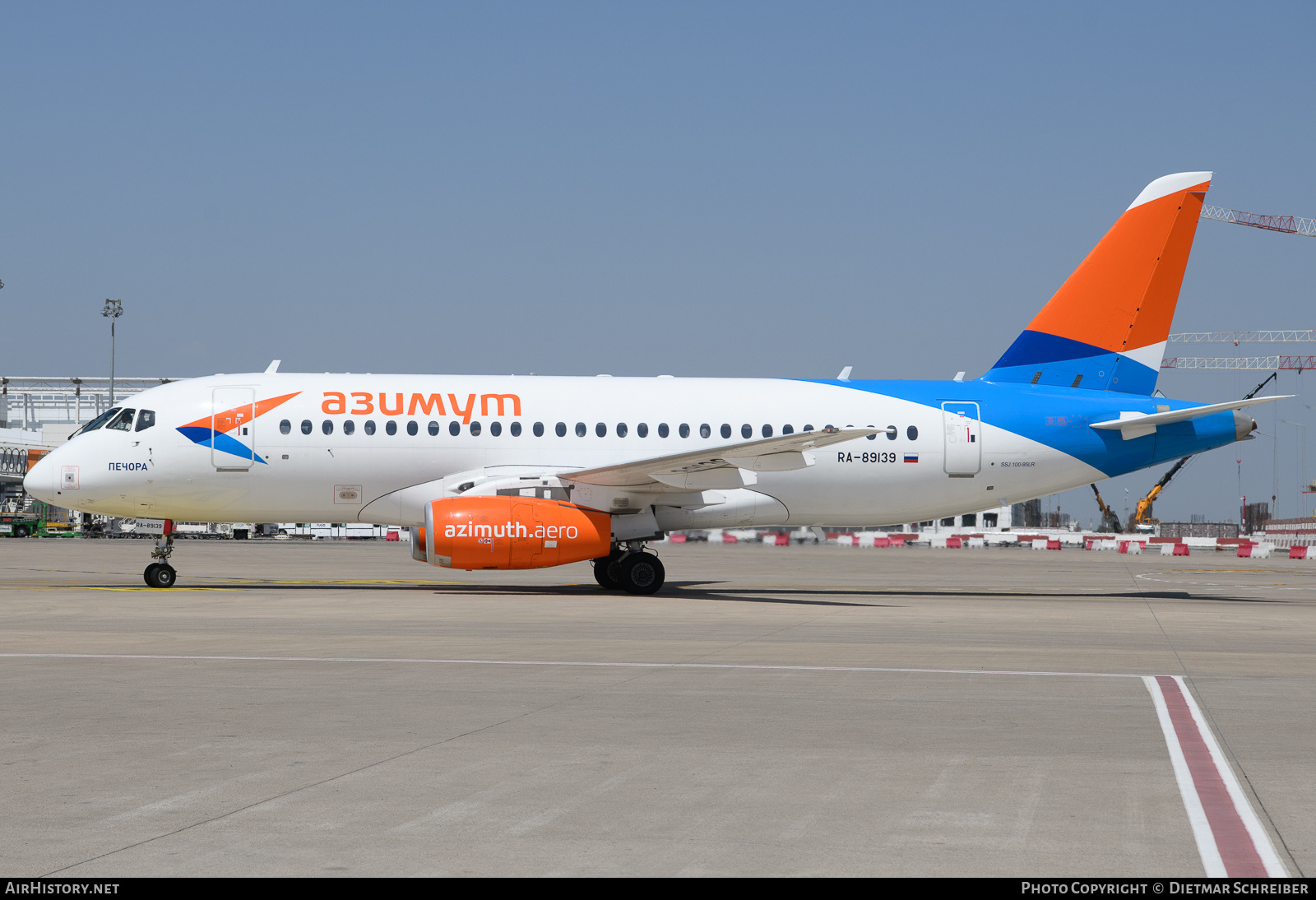 Aircraft Photo of RA-89139 | Sukhoi SSJ-100-95B Superjet 100 (RRJ-95B) | Azimuth Airlines | AirHistory.net #636119