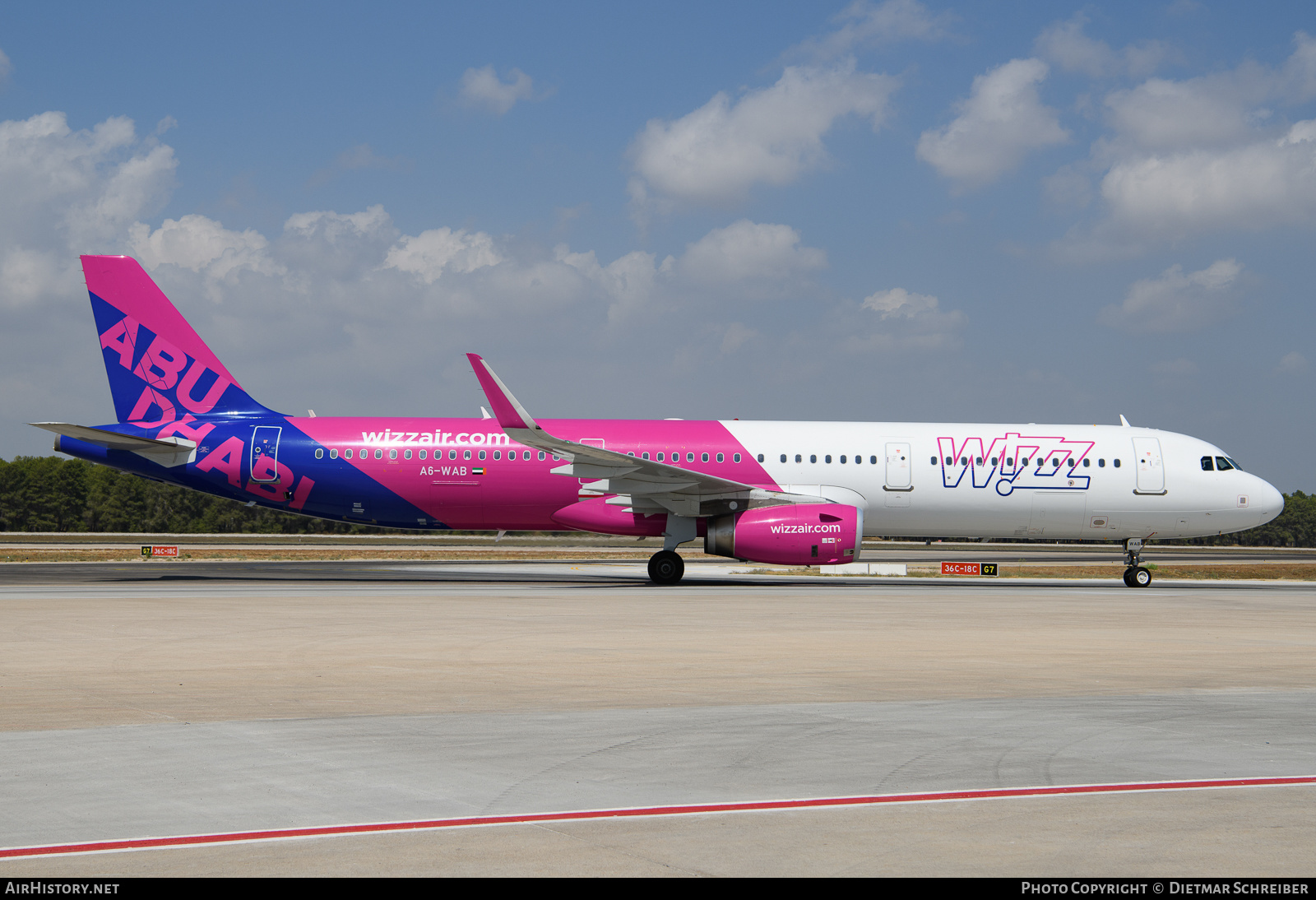 Aircraft Photo of A6-WAB | Airbus A321-231 | Wizz Air Abu Dhabi | AirHistory.net #636138