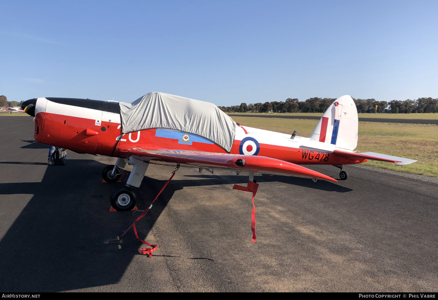 Aircraft Photo of VH-MMS / WG478 | De Havilland DHC-1 Chipmunk Mk22A | UK - Air Force | AirHistory.net #636145