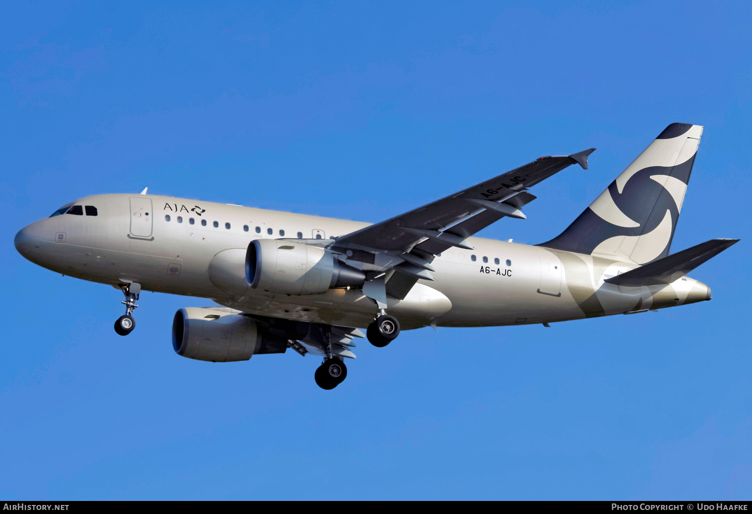 Aircraft Photo of A6-AJC | Airbus ACJ318 (A318-112/CJ) | AJA - Al Jaber Aviation | AirHistory.net #636174