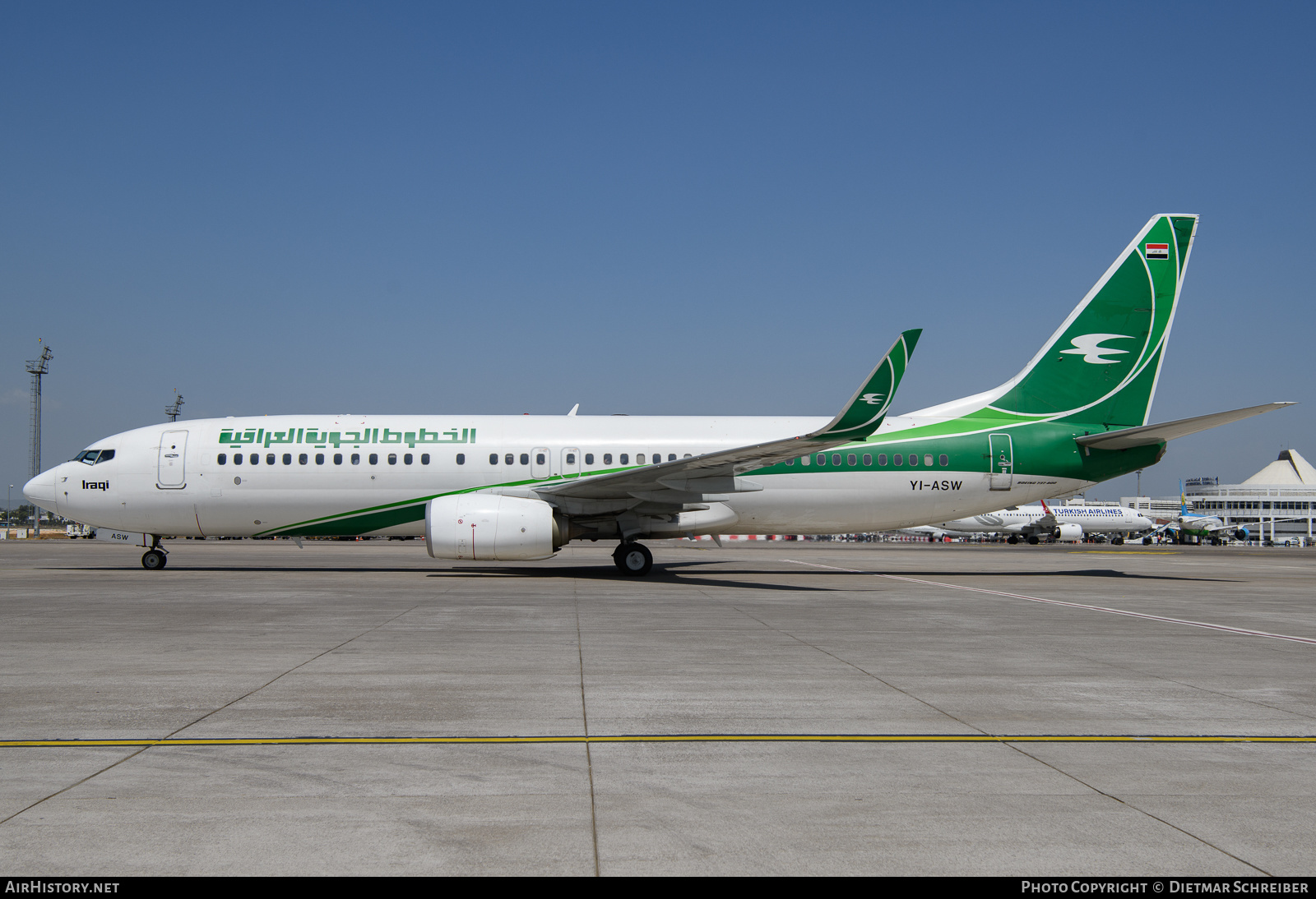 Aircraft Photo of YI-ASW | Boeing 737-81Z | Iraqi Airways | AirHistory.net #636200