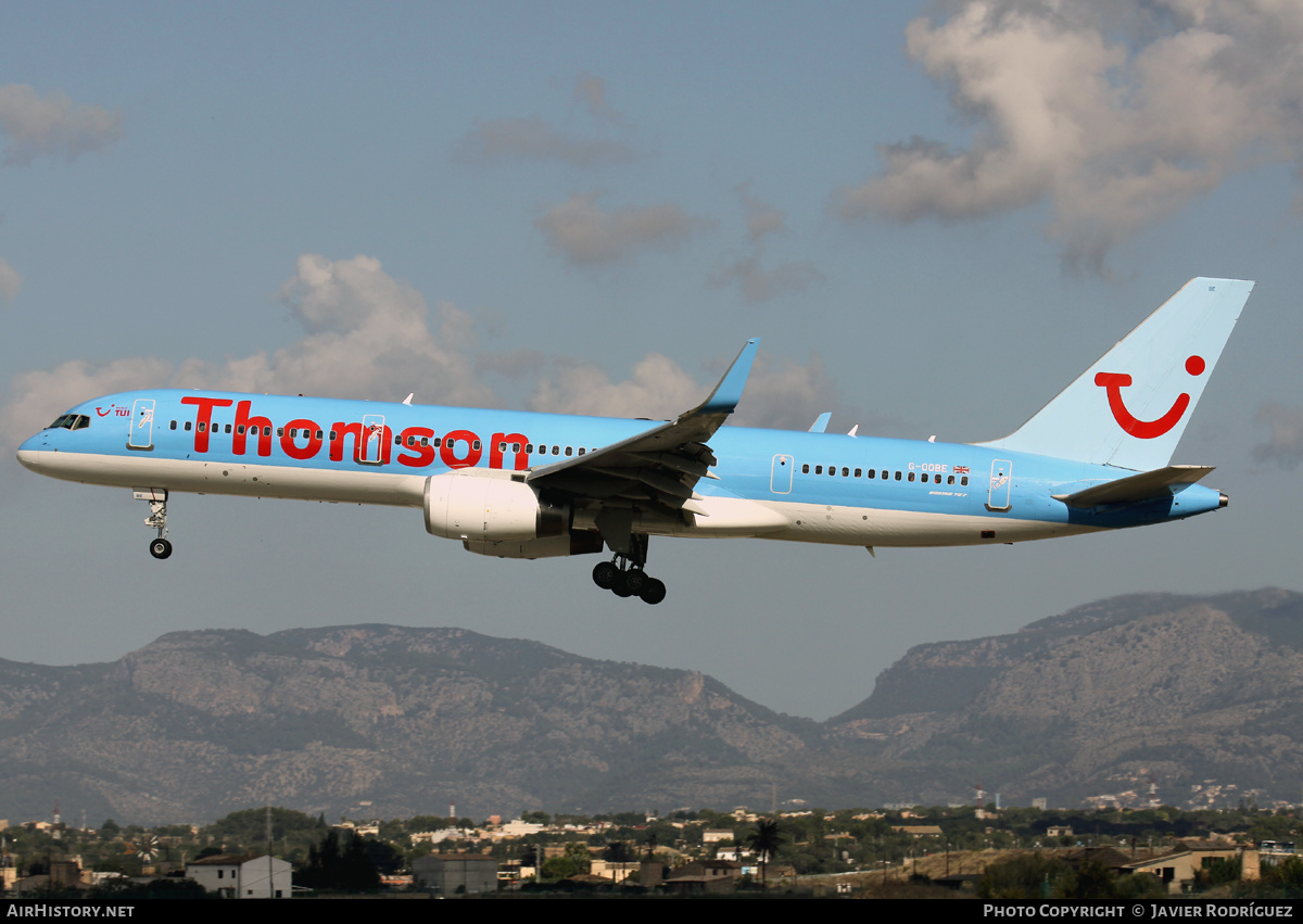 Aircraft Photo of G-OOBE | Boeing 757-28A | Thomson Airways | AirHistory.net #636208