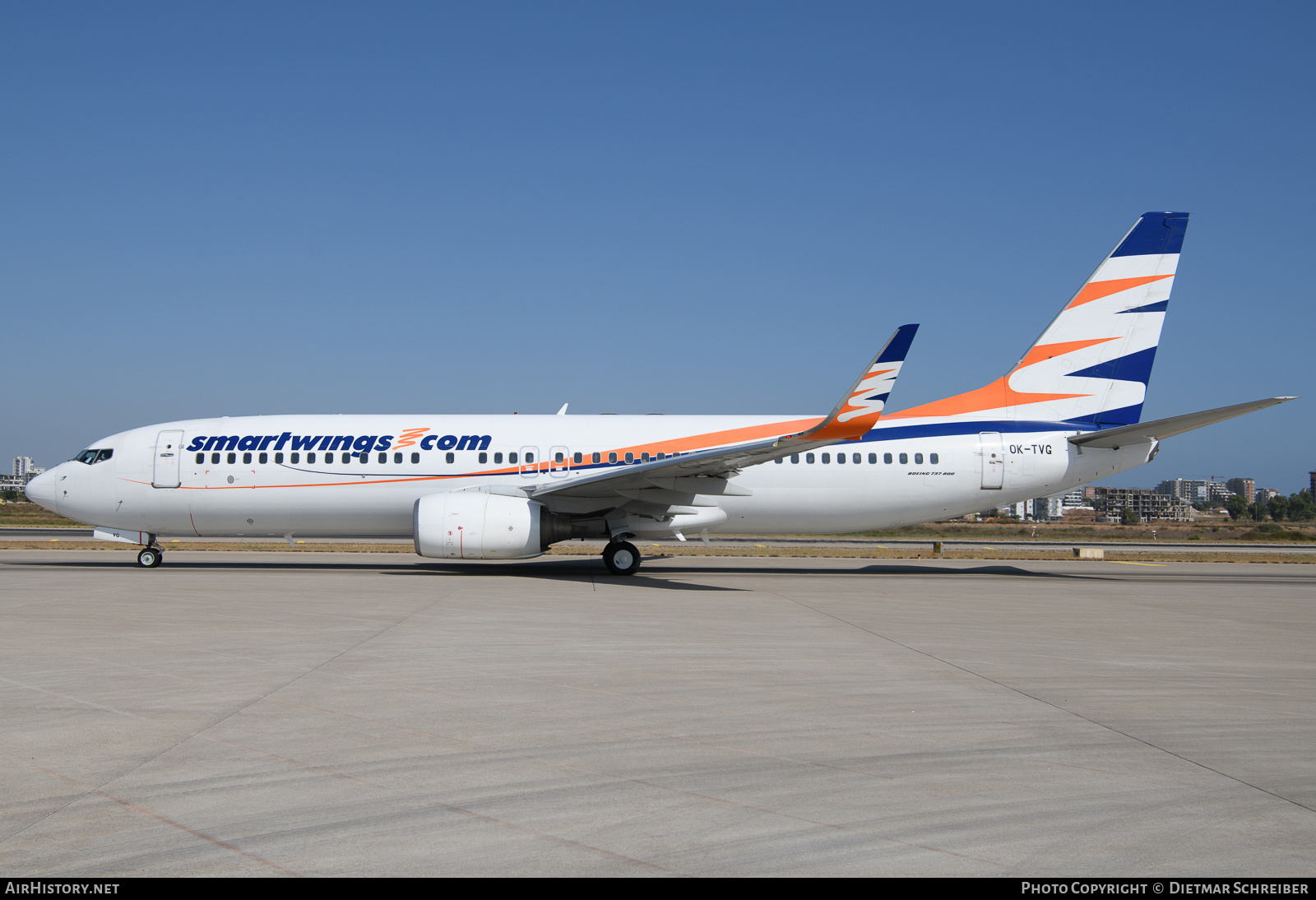 Aircraft Photo of OK-TVG | Boeing 737-8Q8 | Smartwings | AirHistory.net #636270