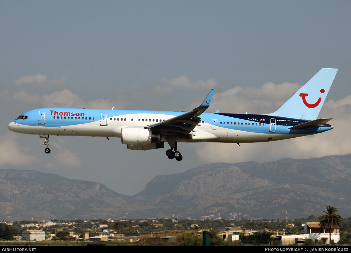 Aircraft Photo of G-CPEU | Boeing 757-236 | Thomson Airways | AirHistory.net #636336