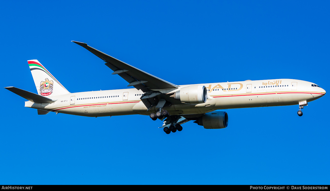 Aircraft Photo of A6-ETJ | Boeing 777-3FX/ER | Etihad Airways | AirHistory.net #636373