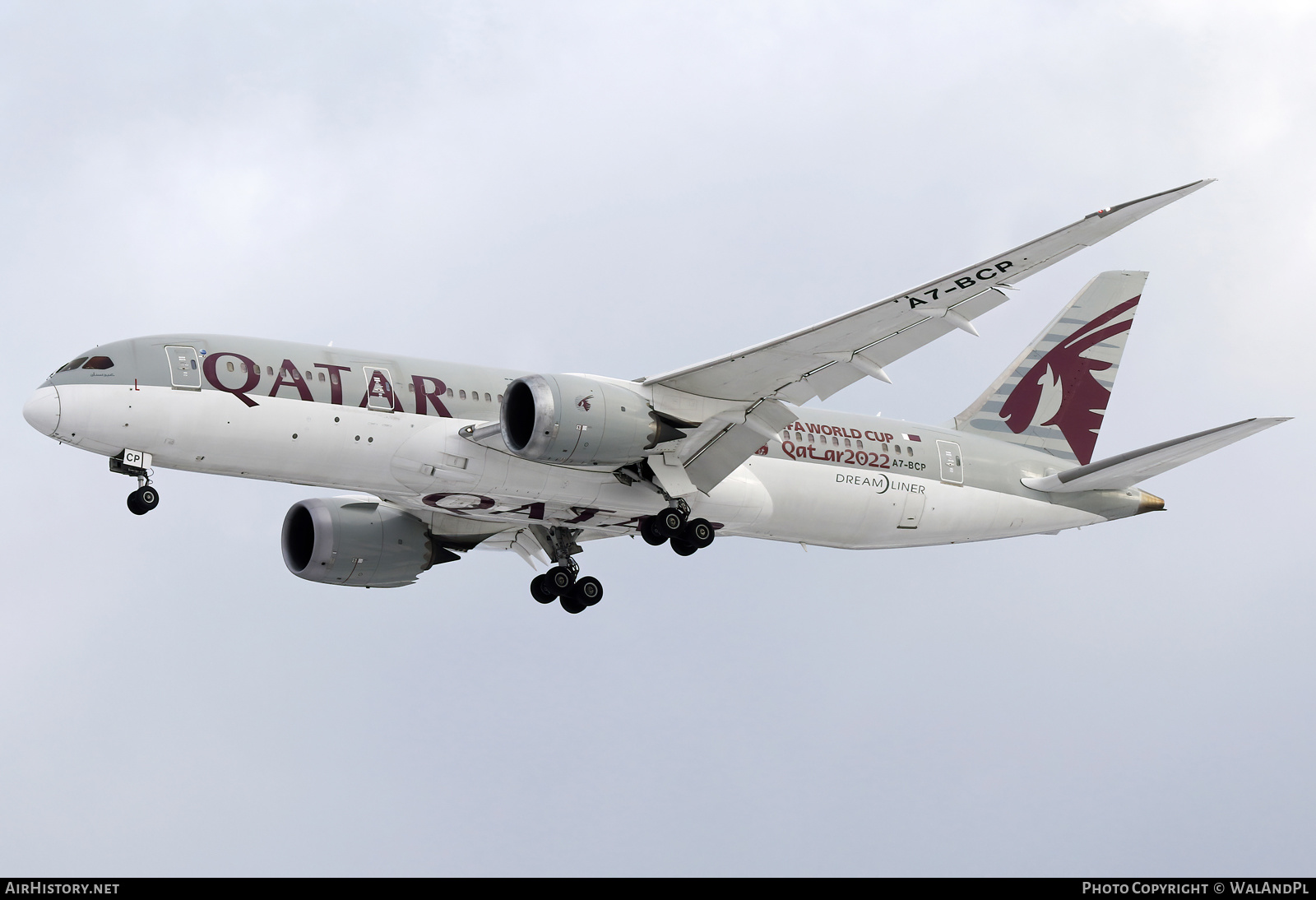 Aircraft Photo of A7-BCP | Boeing 787-8 Dreamliner | Qatar Airways | AirHistory.net #636379