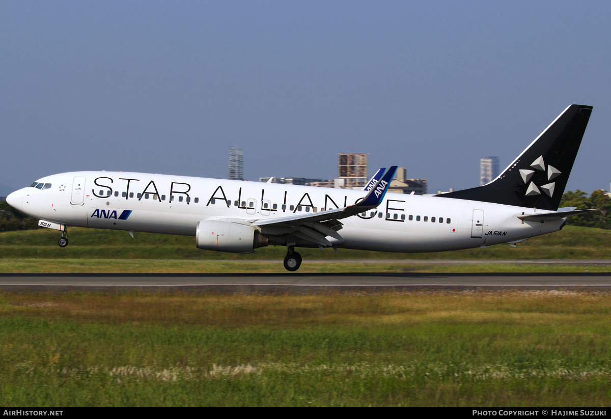 Aircraft Photo of JA51AN | Boeing 737-881 | All Nippon Airways - ANA | AirHistory.net #636461