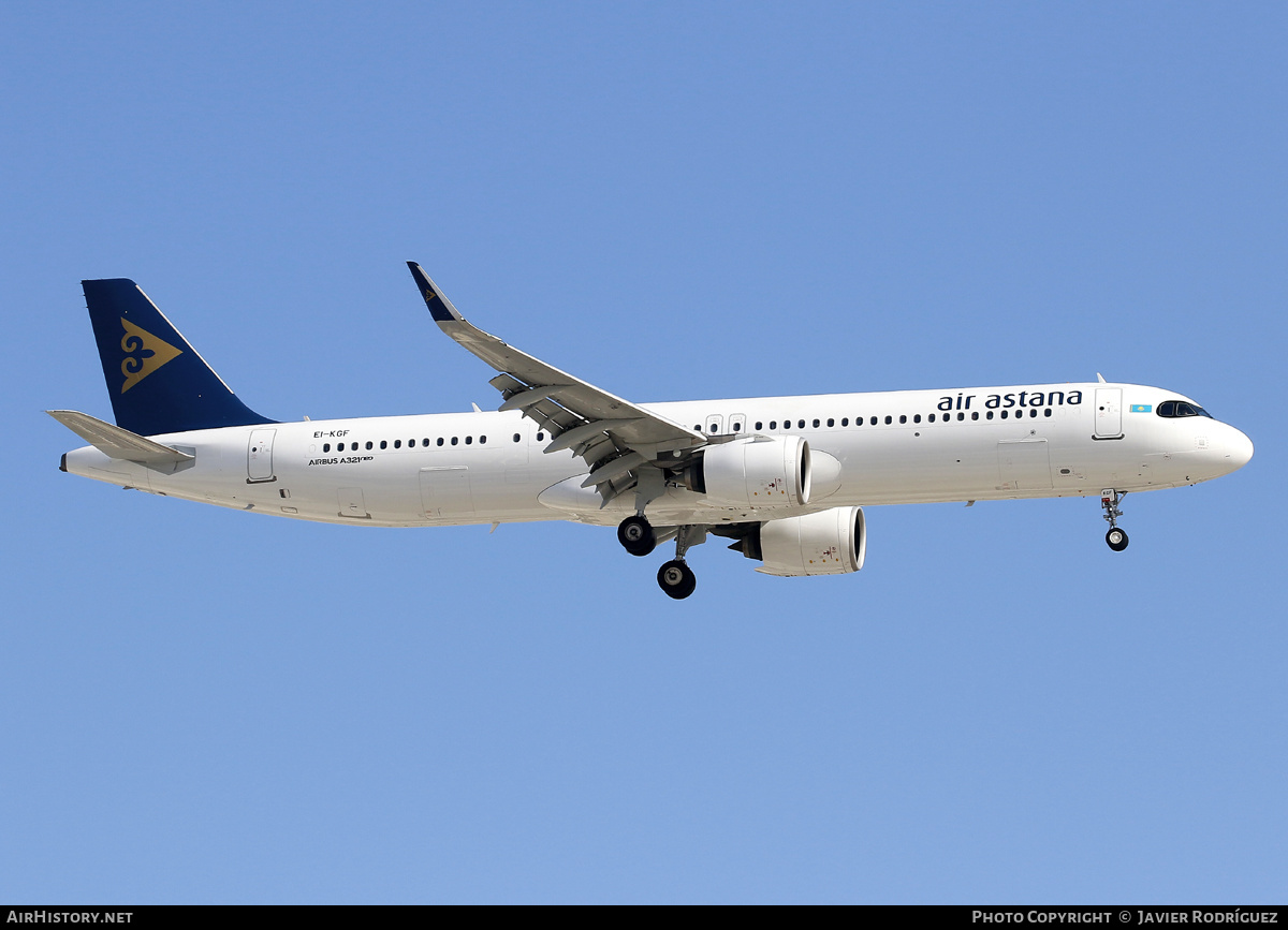 Aircraft Photo of EI-KGF | Airbus A321-271NX | Air Astana | AirHistory.net #636475
