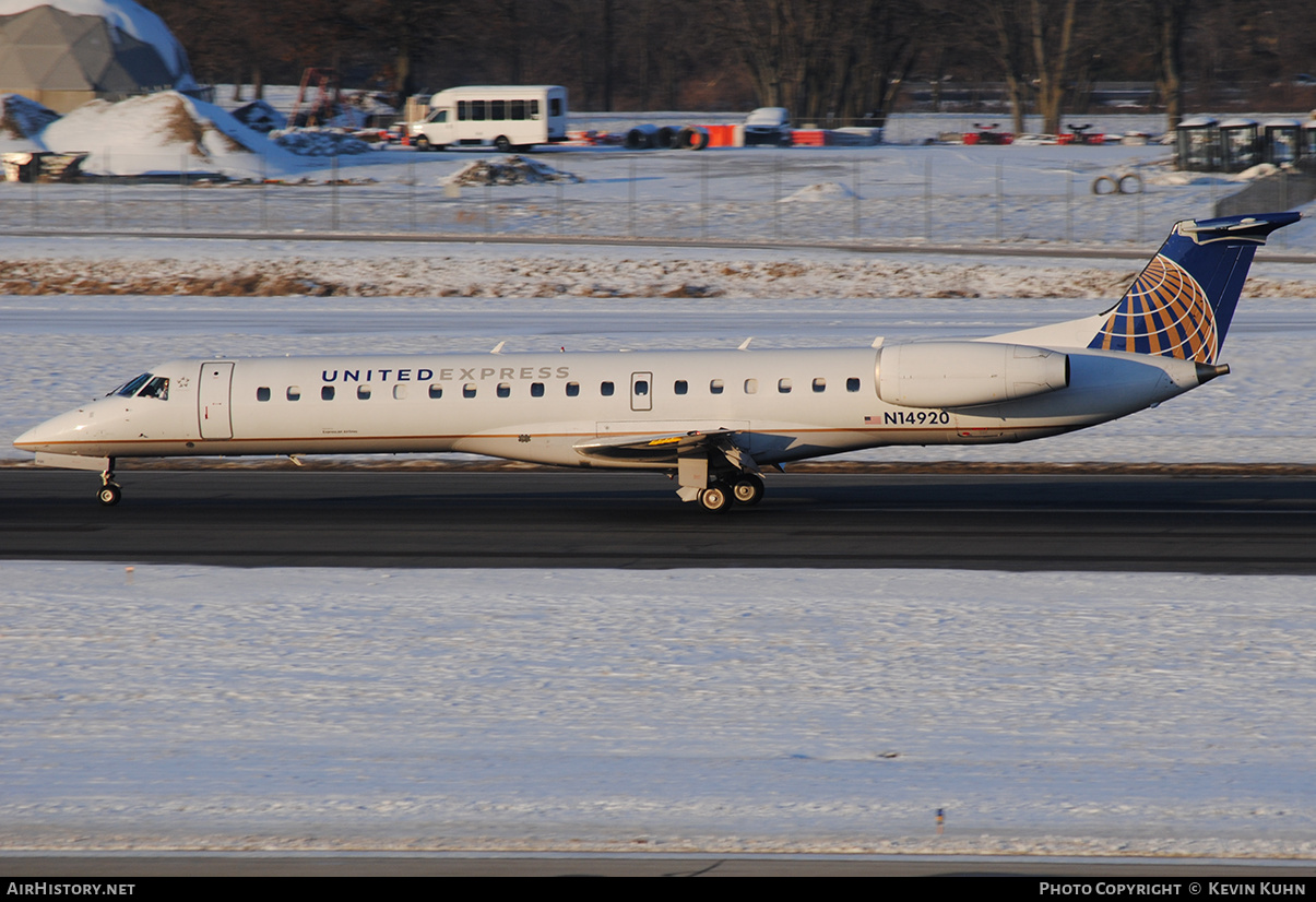 Aircraft Photo of N14920 | Embraer ERJ-145LR (EMB-145LR) | United Express | AirHistory.net #636486