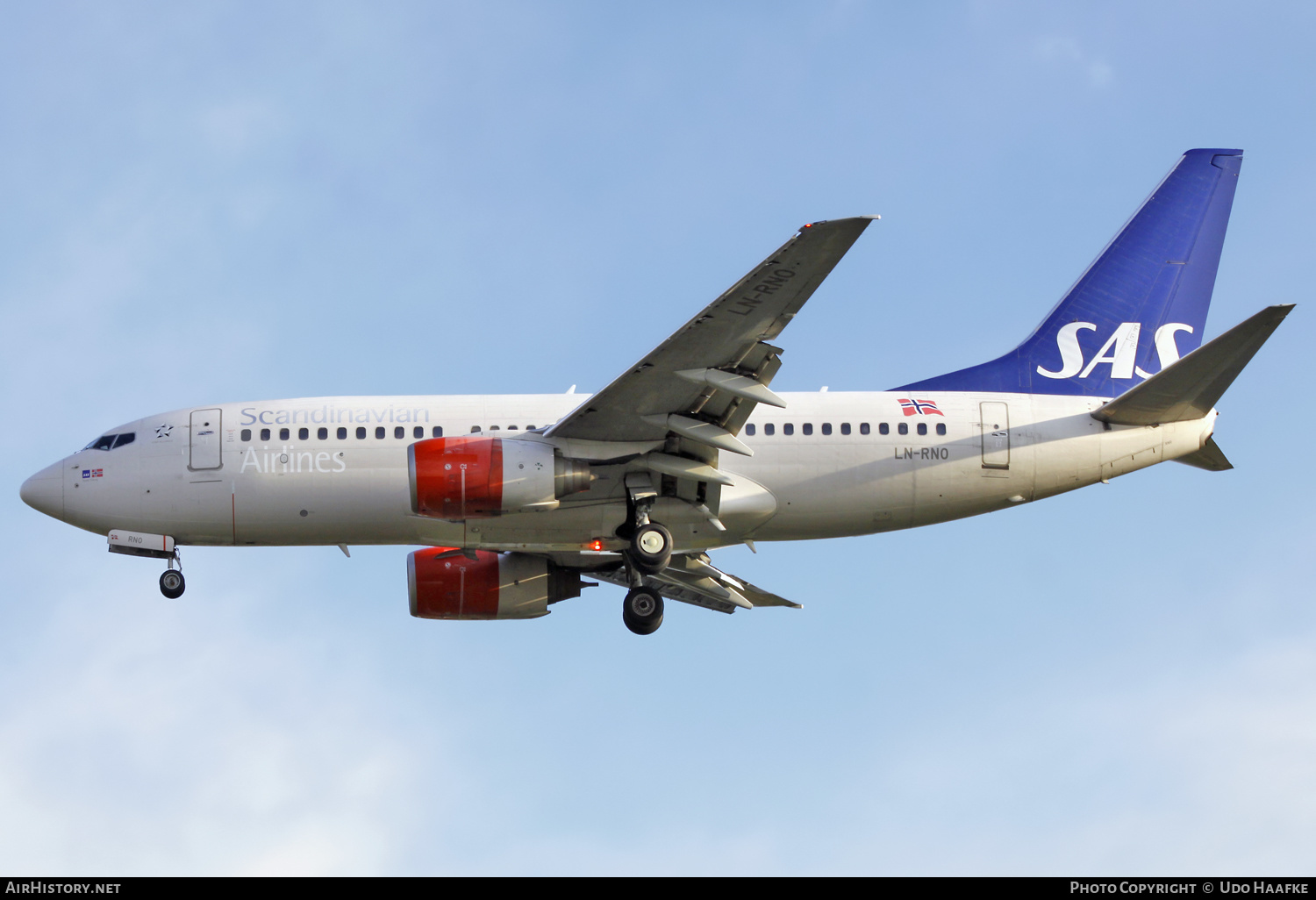 Aircraft Photo of LN-RNO | Boeing 737-783 | Scandinavian Airlines - SAS | AirHistory.net #636500