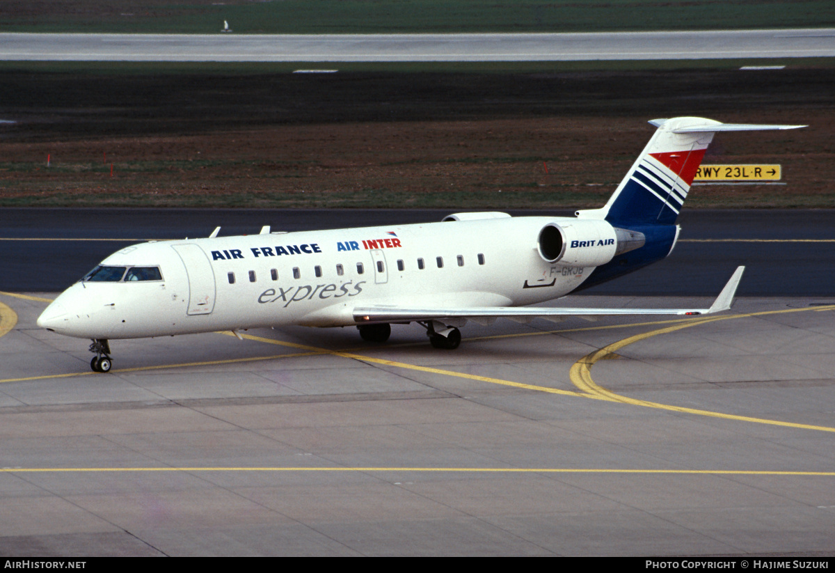 Aircraft Photo of F-GRJB | Canadair CRJ-100ER (CL-600-2B19) | Air France Express | AirHistory.net #636504