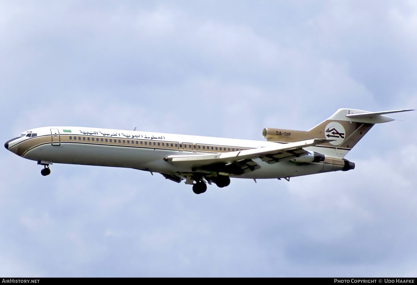 Aircraft Photo of 5A-DIF | Boeing 727-2L5/Adv | Libyan Arab Airlines | AirHistory.net #636538
