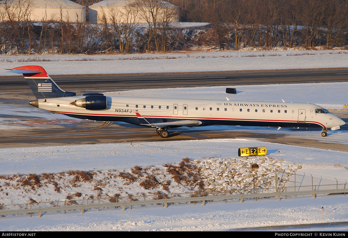 Aircraft Photo of N934FJ | Bombardier CRJ-900 (CL-600-2D24) | US Airways Express | AirHistory.net #636553