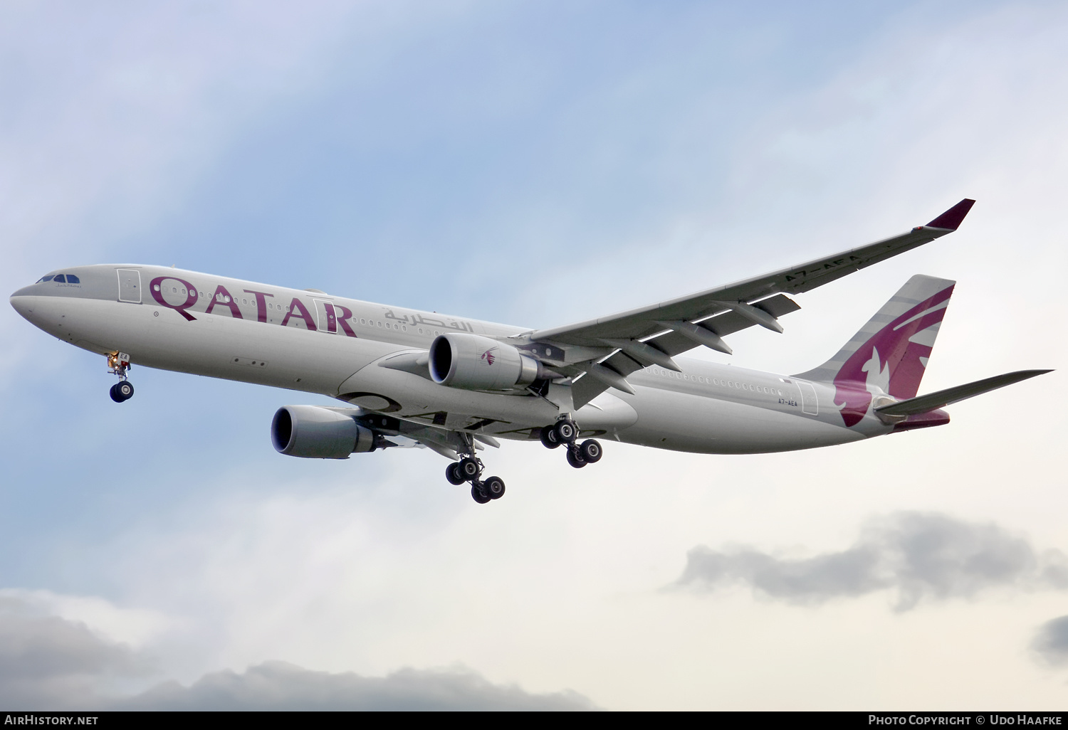 Aircraft Photo of A7-AEA | Airbus A330-302 | Qatar Airways | AirHistory.net #636562