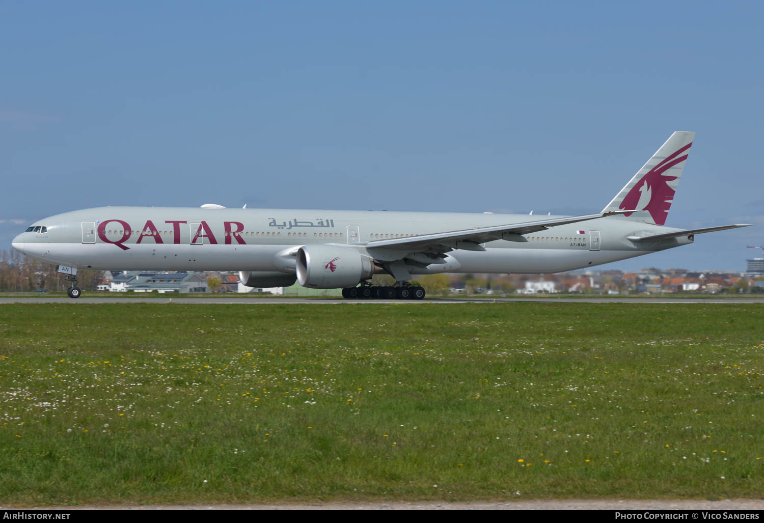 Aircraft Photo of A7-BAN | Boeing 777-3DZ/ER | Qatar Airways | AirHistory.net #636567