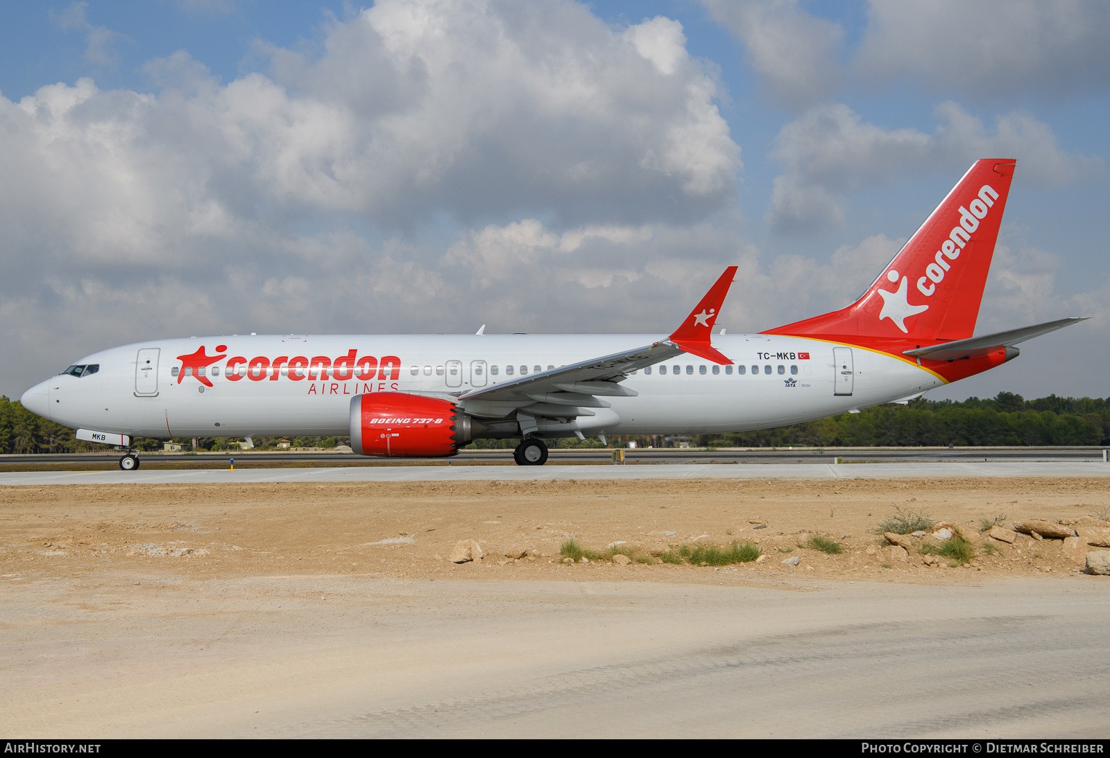 Aircraft Photo of TC-MKB | Boeing 737-8 Max 8 | Corendon Airlines | AirHistory.net #636586