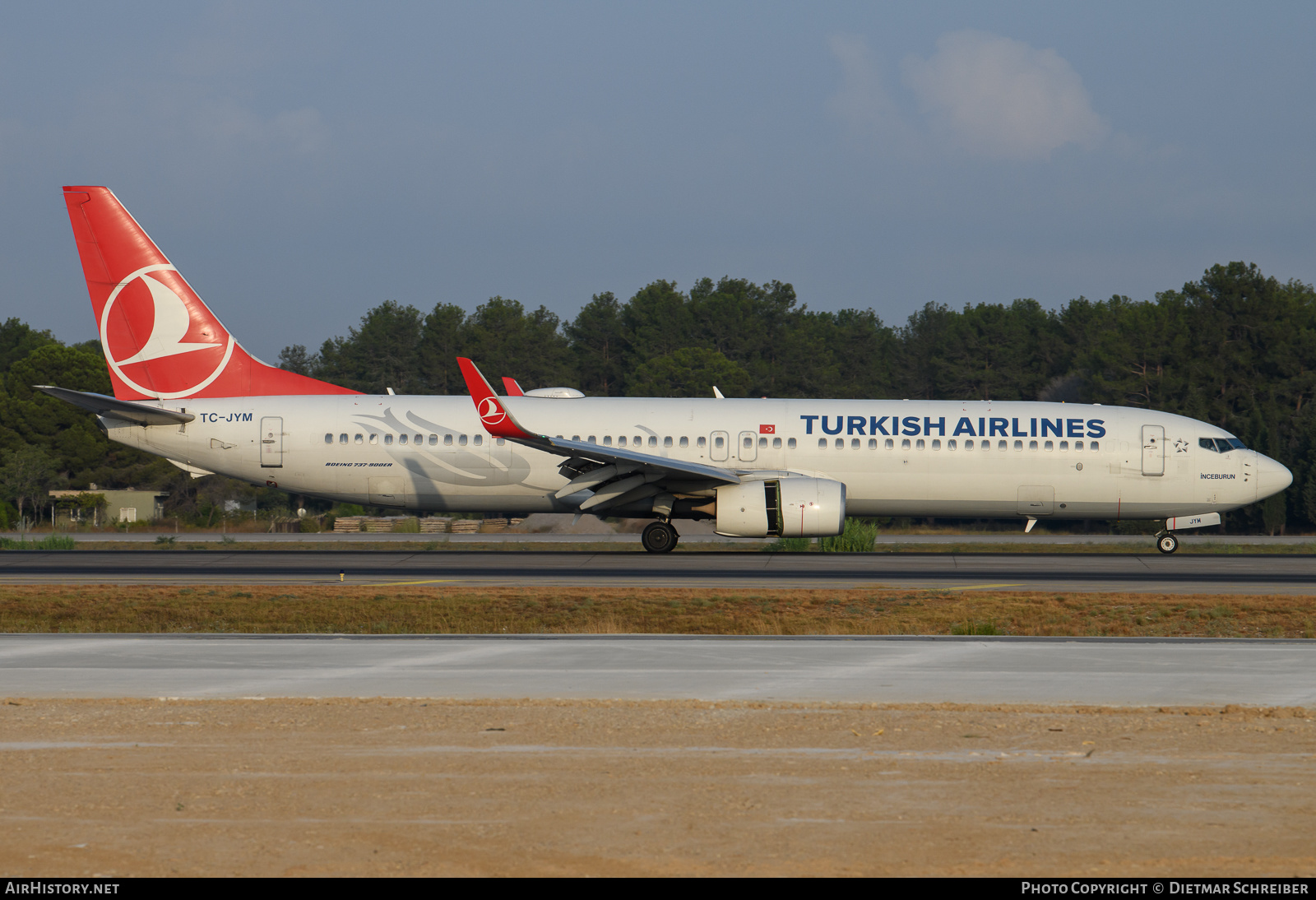 Aircraft Photo of TC-JYM | Boeing 737-9F2/ER | Turkish Airlines | AirHistory.net #636595
