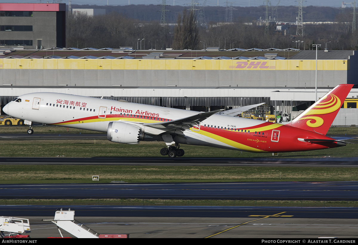 Aircraft Photo of B-7835 | Boeing 787-9 Dreamliner | Hainan Airlines | AirHistory.net #636602