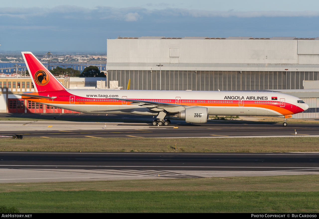 Aircraft Photo of D2-TEI | Boeing 777-3M2/ER | TAAG Angola Airlines - Linhas Aéreas de Angola | AirHistory.net #636659