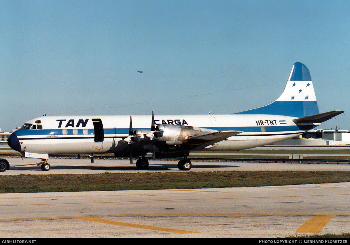 Aircraft Photo of HR-TNT | Lockheed L-188A(F) Electra | TAN Carga - Transportes Aereos Nacionales | AirHistory.net #636668