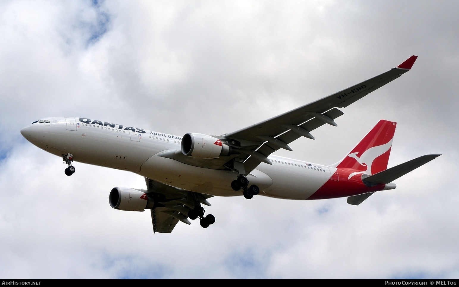 Aircraft Photo of VH-EBD | Airbus A330-202 | Qantas | AirHistory.net #636686