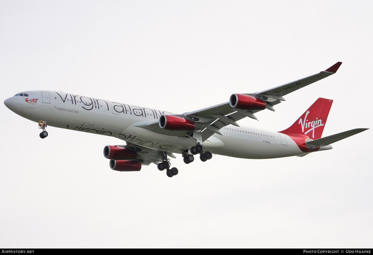 Aircraft Photo of G-VELD | Airbus A340-313 | Virgin Atlantic Airways | AirHistory.net #636692