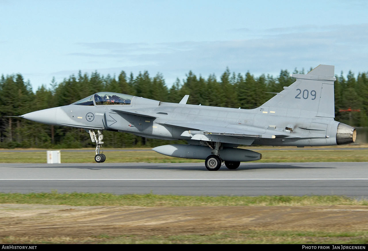 Aircraft Photo of 39209 | Saab JAS 39C Gripen | Sweden - Air Force | AirHistory.net #636748