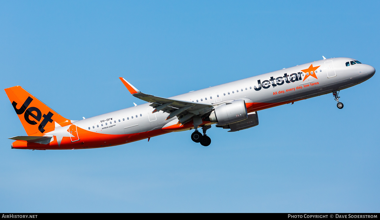 Aircraft Photo of VH-OFW | Airbus A321-251NX | Jetstar Airways | AirHistory.net #636788
