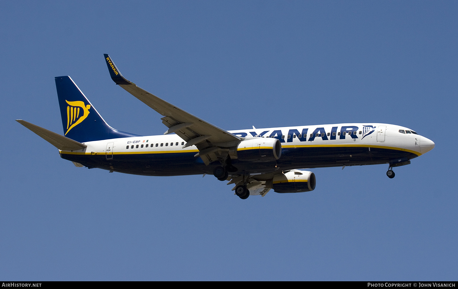 Aircraft Photo of EI-EBP | Boeing 737-8AS | Ryanair | AirHistory.net #636928