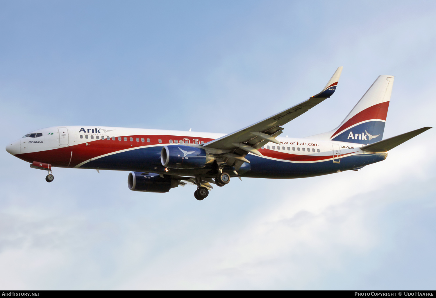 Aircraft Photo of 5N-MJN | Boeing 737-86N | Arik Air | AirHistory.net #636987