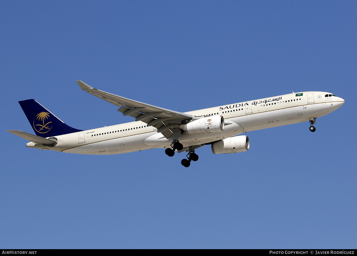 Aircraft Photo of HZ-AQ21 | Airbus A330-343E | Saudia - Saudi Arabian Airlines | AirHistory.net #637022