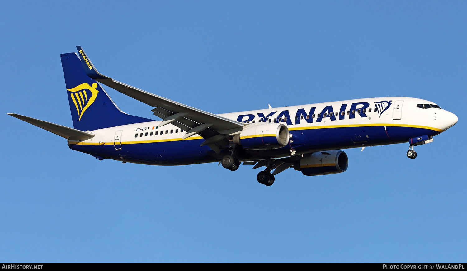 Aircraft Photo of EI-DYY | Boeing 737-8AS | Ryanair | AirHistory.net #637024