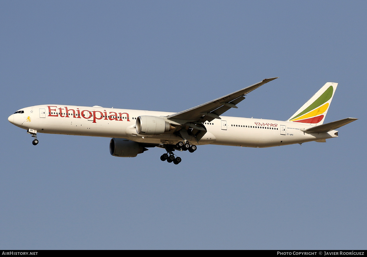 Aircraft Photo of ET-APX | Boeing 777-36N/ER | Ethiopian Airlines | AirHistory.net #637030