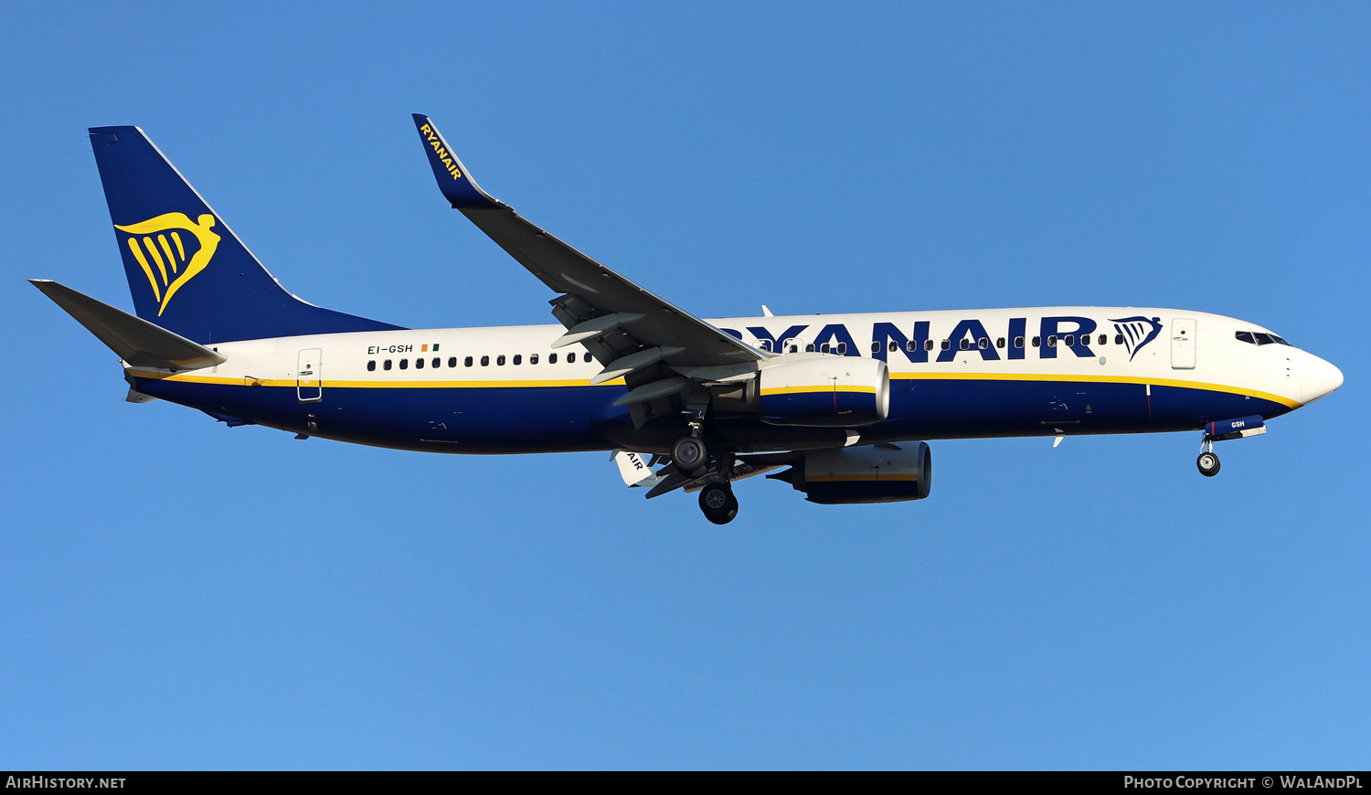 Aircraft Photo of EI-GSH | Boeing 737-800 | Ryanair | AirHistory.net #637034