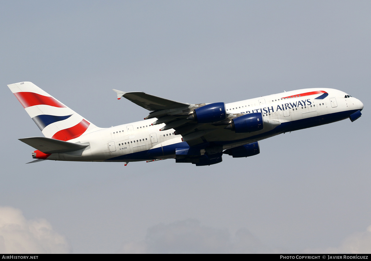 Aircraft Photo of G-XLED | Airbus A380-841 | British Airways | AirHistory.net #637063