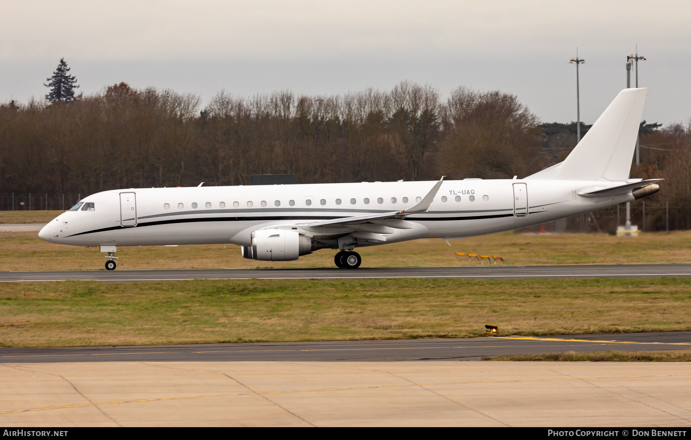 Aircraft Photo of YL-UAG | Embraer Lineage 1000 (ERJ-190-100ECJ) | AirHistory.net #637100