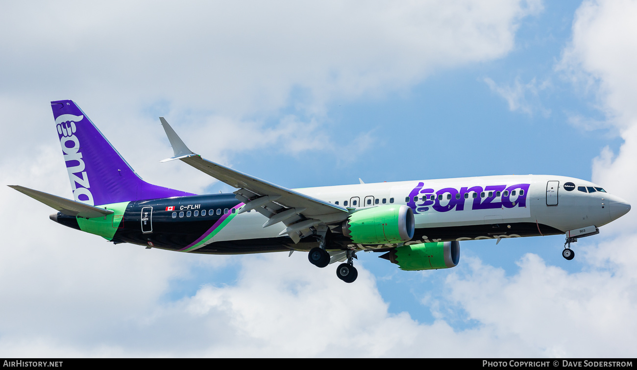 Aircraft Photo of C-FLHI | Boeing 737-8 Max 8 | Bonza Aviation | AirHistory.net #637112