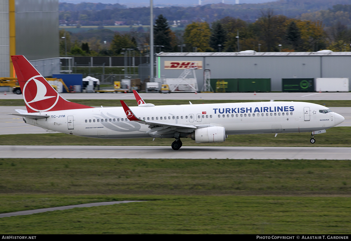 Aircraft Photo of TC-JYM | Boeing 737-9F2/ER | Turkish Airlines | AirHistory.net #637121