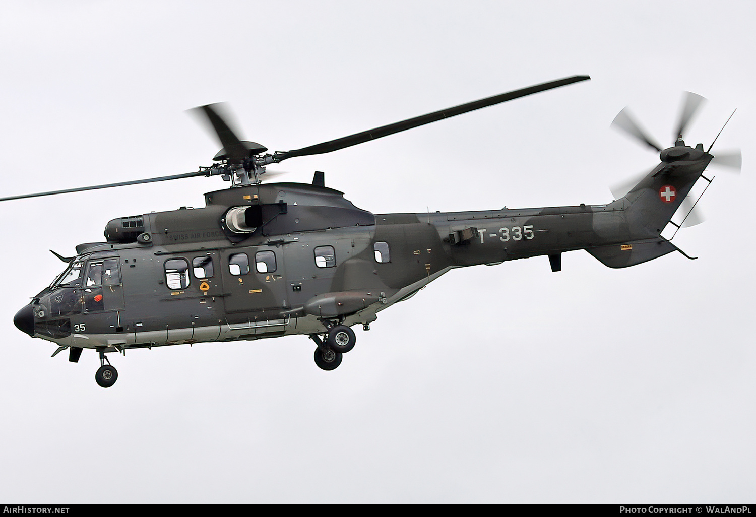 Aircraft Photo of T-335 | Eurocopter TH98 Cougar (AS-532UL) | Switzerland - Air Force | AirHistory.net #637136