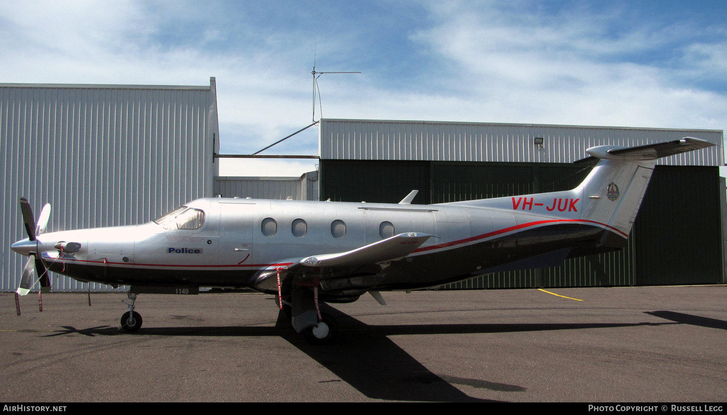 Aircraft Photo of VH-JUK | Pilatus PC-12NG (PC-12/47E) | Northern Territory Police | AirHistory.net #637139
